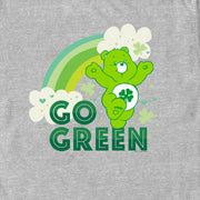 Men's Care Bears St. Patrick's Day Good Luck Bear Go Green  Adult T-Shirt