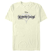 Men's Kingdom Hearts 1 Sketch Logo  Adult T-Shirt