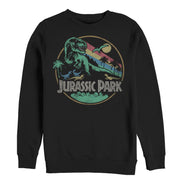 Men's Jurassic Park Rainbow Emblem  Adult Sweatshirt