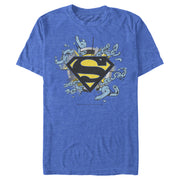 Men's Superman Logo Broken Chain  Adult T-Shirt