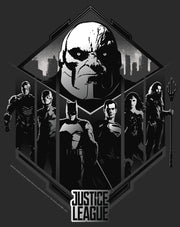 Men's Zack Snyder Justice League Darkseid Group Shot  Adult T-Shirt