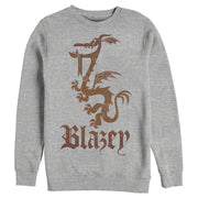 Men's Onward Pet Blazey Dragon  Adult Sweatshirt