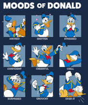 Men's Mickey & Friends The Moods of Donald Duck  Adult T-Shirt