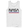 Men's NASA Stripe Minimal Logo Vintage  Adult Tank Top