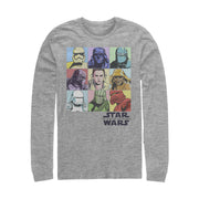 Men's Star Wars: The Rise of Skywalker Pastel Character Bingo  Adult Long Sleeve Shirt