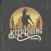 Men's Professional Bull Riders Keep Riding  Adult T-Shirt