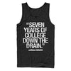 Men's Animal House Bluto 7 Years Quote  Adult Tank Top