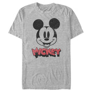 Men's Mickey & Friends Mickey Mouse Retro Headshot  Adult T-Shirt