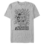 Men's Dungeons & Dragons Fantasy Player Vintage Cartoon  Adult T-Shirt