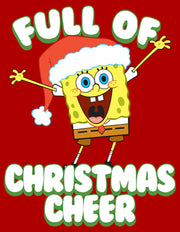 Men's SpongeBob SquarePants Full of Christmas Cheer  Adult T-Shirt