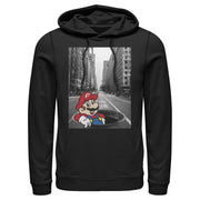 Men's Nintendo Mario Manhole  Adult Pull Over Hoodie