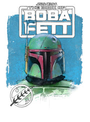 Men's Star Wars: The Book of Boba Fett Watercolor Logo  Adult T-Shirt