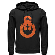 Men's Star Wars The Force Awakens BB-8 Rebel  Adult Pull Over Hoodie