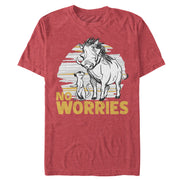 Men's Lion King No Worries Besties  Adult T-Shirt