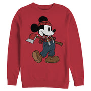 Men's Mickey & Friends Retro Lumberjack  Adult Sweatshirt