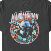 Men's Star Wars: The Mandalorian Distressed Mythro and Greef Karga  Adult T-Shirt