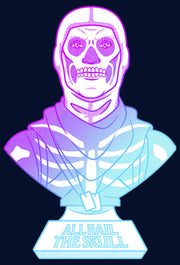 Men's Fortnite Skull Trooper All Hail Glow  Adult Pull Over Hoodie