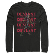 Men's Marvel Eternals Kro Deviant Repeating  Adult Long Sleeve Shirt