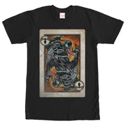 Men's Marvel Venom Playing Card  Adult T-Shirt