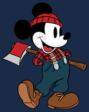 Men's Mickey & Friends Retro Lumberjack Mickey Mouse  Adult T-Shirt