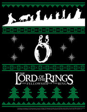 Men's The Lord of the Rings Fellowship of the Ring Christmas Sweater  Adult T-Shirt