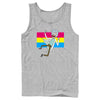 Men's Rick And Morty Pansexual Flag Rick  Adult Tank Top