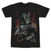 Men's Star Wars Boba Fett Bounty Hunter Smoke  Adult T-Shirt