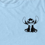 Men's Lilo & Stitch Black and White Sketch Stitch  Adult T-Shirt