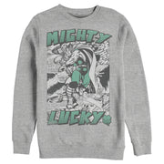 Men's Marvel Thor Comic St. Patrick's Day Mighty Lucky  Adult Sweatshirt