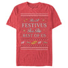 Men's Seinfeld It's A Festivus for the Rest of Us Sweater Print  Adult T-Shirt