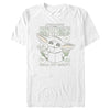 Men's Star Wars: The Mandalorian Grogu Small But Mighty Sketch  Adult T-Shirt