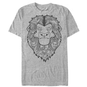 Men's Lion King Mufasa Decorative Mane  Adult T-Shirt