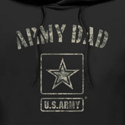 Men's US Army Camo Army Dad  Adult Pull Over Hoodie