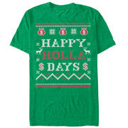 Men's Lost Gods Ugly Christmas Holla Days  Adult T-Shirt