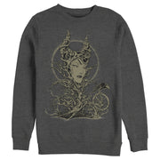 Men's Sleeping Beauty Maleficent Twisted Queen  Adult Sweatshirt