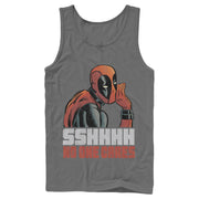 Men's Marvel Deadpool No One Cares  Adult Tank Top