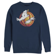 Men's Ghostbusters Halloween Pumpkin Logo  Adult Sweatshirt