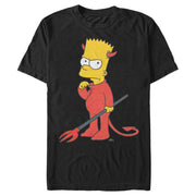 Men's The Simpsons Devil Bart  Adult T-Shirt