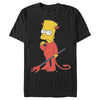 Men's The Simpsons Devil Bart  Adult T-Shirt