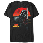 Men's Star Wars Death Star Vader Sunset  Adult T-Shirt