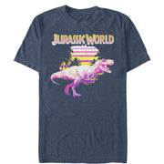 Men's Jurassic World Retro T. Rex Sunset  Adult T-Shirt