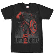 Men's Marvel Captain America Shadow  Adult T-Shirt