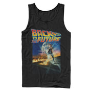 Men's Back to the Future Retro Marty McFly Poster  Adult Tank Top