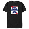 Men's Pabst Blue Ribbon Frame Logo  Adult T-Shirt