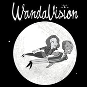 Men's Marvel WandaVision '60s Animated Flying Wanda and Vision  Adult T-Shirt