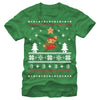 Men's Nintendo Ugly Christmas Mario Jump Star  Adult T-Shirt