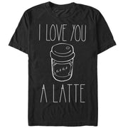 Men's Lost Gods Love You Latte Cup  Adult T-Shirt