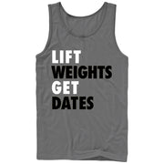 Men's CHIN UP Lift Weights Get Dates  Adult Tank Top