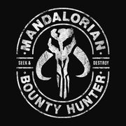 Men's Star Wars: The Mandalorian Seek & Destroy Stamp  Adult Pull Over Hoodie