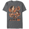 Men's Star Wars Rogue One Rebellion Hero Circles  Adult T-Shirt